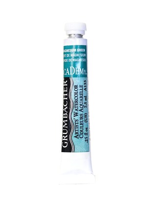 Grumbacher Academy Watercolors Magnesium Green [Pack Of 4] (4PK-A133)