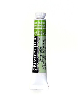 Grumbacher Academy Watercolors Olive Green Hue [Pack Of 4] (4PK-A150)