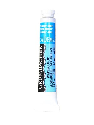 Grumbacher Academy Watercolors Thalo Blue [Pack Of 4] (4PK-A203)
