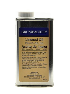Grumbacher Linseed Oil 8 Oz. (558-8)