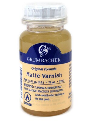 Grumbacher Matte Varnish (Transparent) 2 1/2 Oz. Bottle (570-2)
