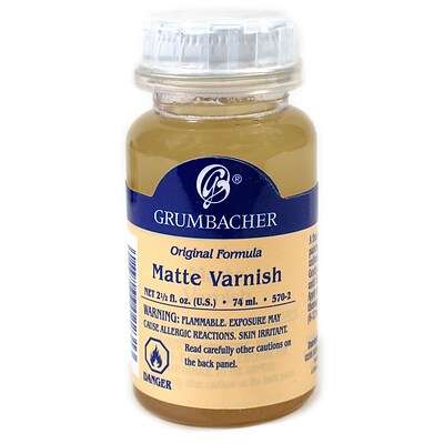 Grumbacher Matte Varnish (Transparent) 2 1/2 Oz. Bottle (570-2)