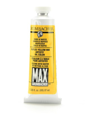 Grumbacher Max Water Miscible Oil Colors Naples Yellow Hue 1.25 Oz. [Pack Of 2] (2PK-M146)