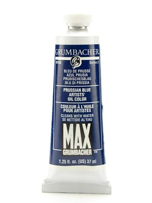 Grumbacher Max Water Miscible Oil Colors Prussian Blue 1.25 Oz. [Pack Of 2] (2PK-M168)