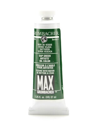 Grumbacher Max Water Miscible Oil Colors Sap Green 1.25 Oz. [Pack Of 2] (2PK-M187)