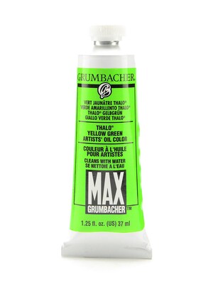 Grumbacher Max Water Miscible Oil Colors Thalo Yellow Green 1.25 Oz. [Pack Of 2] (2PK-M210)