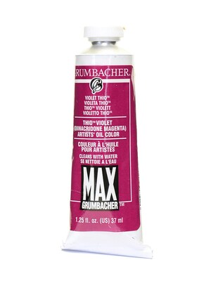 Grumbacher Max Water Miscible Oil Colors Thio Violet 1.25 Oz. [Pack Of 2] (2PK-M211)