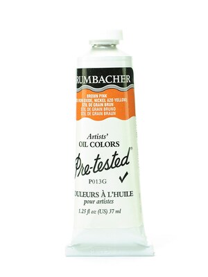 Grumbacher Pre-Tested Artists Oil Colors Brown Pink P013 1.25 Oz. [Pack Of 2] (2PK-P013G)