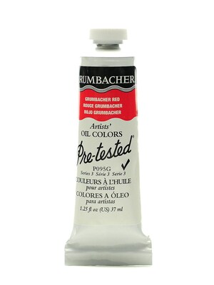 Grumbacher Pre-Tested Artists Oil Colors Grumbacher Red (Naphthol Red) P095 1.25 Oz. [Pack Of 2] (2PK-P095G)