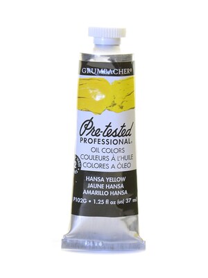 Grumbacher Pre-Tested Artists Oil Colors Hansa Yellow P102 1.25 Oz. [Pack Of 2] (2PK-P102G)