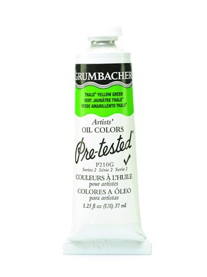 Grumbacher Pre-Tested Artists Oil Colors Thalo Yellow Green P210 1.25 Oz. [Pack Of 2] (2PK-P210G)