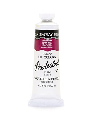 Grumbacher Pre-Tested Artists Oil Colors Thio Violet (Quinacridone Magenta) P211 1.25 Oz. [Pack Of 2] (2PK-P211G)