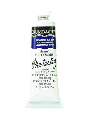 Grumbacher Pre-Tested Artists Oil Colors Ultramarine Blue Deep P307 1.25 Oz. [Pack Of 2] (2PK-P307G)