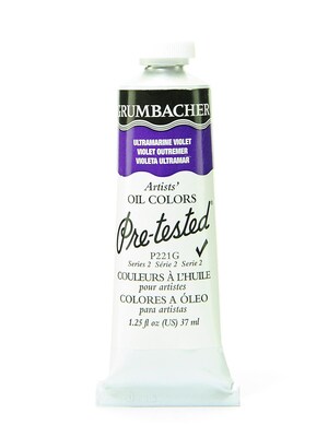 Grumbacher Pre-Tested Artists Oil Colors Ultramarine Violet P221 1.25 Oz. [Pack Of 2] (2PK-P221G)