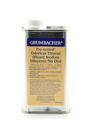 Grumbacher Pre-Tested Odorless Thinner 8 Oz. (565-8)