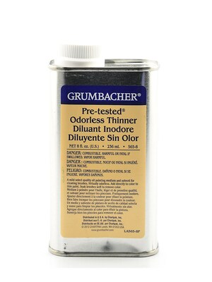 Grumbacher Pre-Tested Odorless Thinner 8 Oz. (565-8)