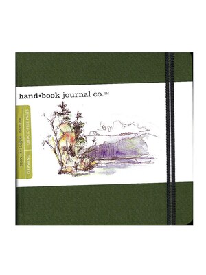 Hand Book Journal Co. Travelogue Drawing Journals 5 1/2 In. X 5 1/2 In. Square Cadmium Green [Pack Of 2] (2PK-721333)