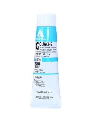 Holbein Acryla Gouache 20 Ml Aqua Blue [Pack Of 2] (2PK-D099)