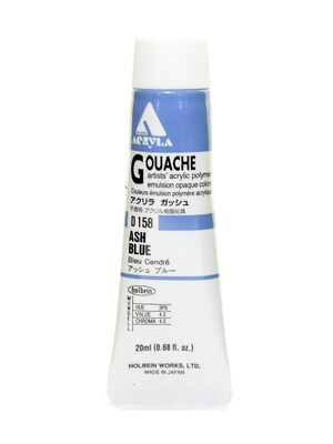 Holbein Acryla Gouache 20 Ml Ash Blue [Pack Of 2] (2PK-D158)