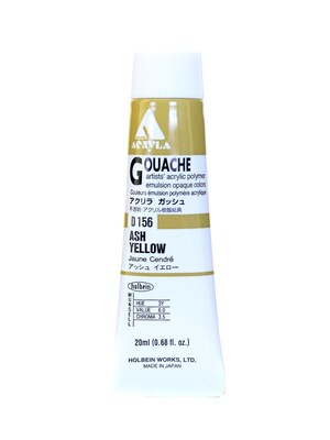 Holbein Acryla Gouache 20 Ml Ash Yellow [Pack Of 2] (2PK-D156)