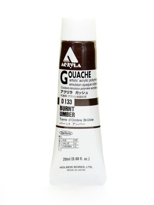 Holbein Acryla Gouache 20 Ml Burnt Umber [Pack Of 2] (2PK-D133)