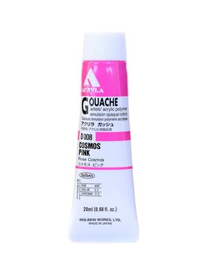 Holbein Acryla Gouache 20 Ml Cosmos Pink [Pack Of 2] (2PK-D008)
