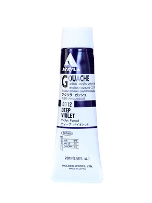 Holbein Acryla Gouache 20 Ml Deep Violet [Pack Of 2] (2PK-D112)