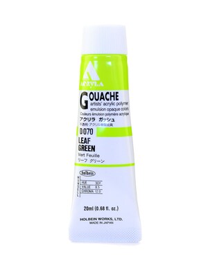 Holbein Acryla Gouache 20 Ml Leaf Green [Pack Of 2] (2PK-D070)