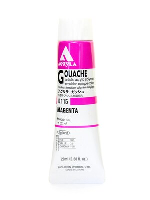 Holbein Acryla Gouache 20 Ml Magenta [Pack Of 2] (2PK-D115)