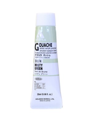 Holbein Acryla Gouache 20 Ml Misty Green [Pack Of 2] (2PK-D074)