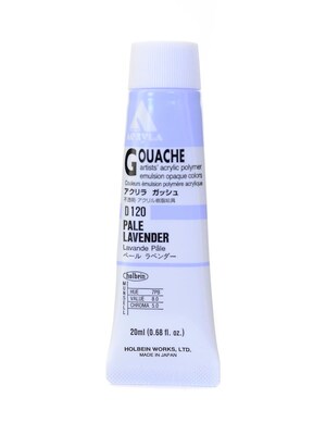 Holbein Acryla Gouache 20 Ml Pale Lavender [Pack Of 2] (2PK-D120)