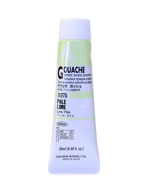 Holbein Acryla Gouache 20 Ml Pale Lime [Pack Of 2] (2PK-D075)