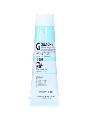 Holbein Acryla Gouache 20 Ml Pale Mint [Pack Of 2] (2PK-D076)
