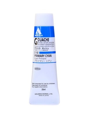 Holbein Acryla Gouache 20 Ml Primary Cyan [Pack Of 2] (2PK-D192)