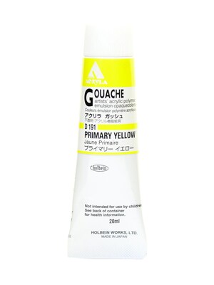Holbein Acryla Gouache 20 Ml Primary Yellow [Pack Of 2] (2PK-D191)