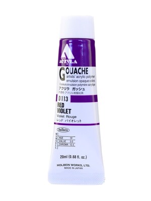 Holbein Acryla Gouache 20 Ml Red Violet [Pack Of 2] (2PK-D113)