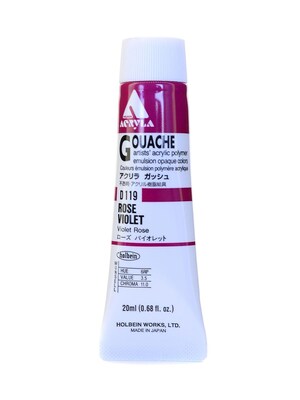 Holbein Acryla Gouache 20 Ml Rose Violet [Pack Of 2] (2PK-D119)