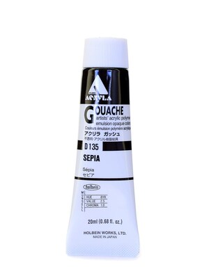 Holbein Acryla Gouache 20 Ml Sepia [Pack Of 2] (2PK-D135)
