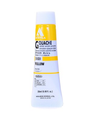 Holbein Acryla Gouache 20 Ml Yellow [Pack Of 2] (2PK-D031)