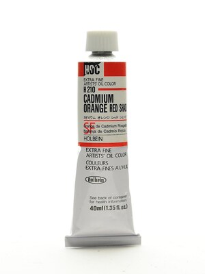Holbein Artist Oil Colors Cadmium Orange Red Shade 40 Ml (H210)