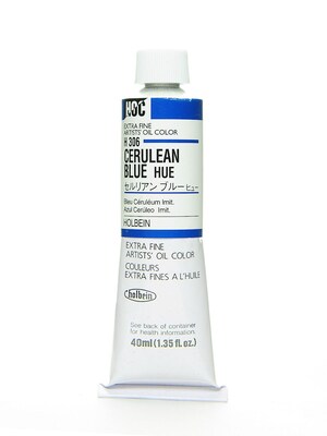 Holbein Artist Oil Colors Cerulean Blue Hue 40 Ml [Pack Of 2] (2PK-H306)