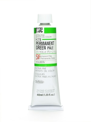 Holbein Artist Oil Colors Permanent Green Pale 40 Ml [Pack Of 2] (2PK-H278)