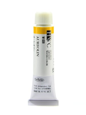 Holbein Artist Watercolor Aureolin 5 Ml [Pack Of 2] (2PK-W039)