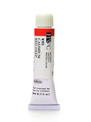 Holbein Artist Watercolor Cadmium Red Deep 5 Ml [Pack Of 2] (2PK-W015)