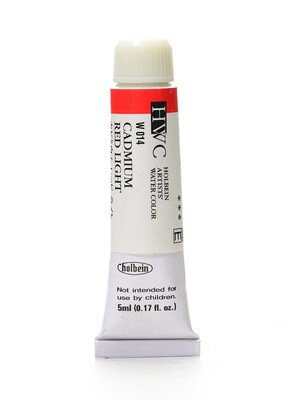 Holbein Artist Watercolor Cadmium Red Light 5 Ml [Pack Of 2] (2PK-W014)