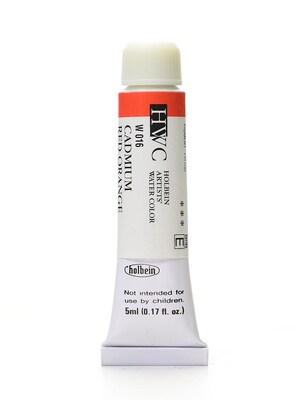 Holbein Artist Watercolor Cadmium Red Orange 5 Ml [Pack Of 2] (2PK-W016)