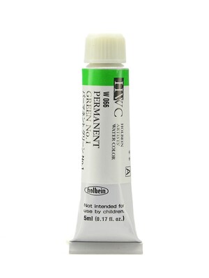 Holbein Artist Watercolor Permanent Green 01 5 Ml [Pack Of 2] (2PK-W066)