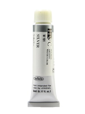 Holbein Artist Watercolor Silver 5 Ml [Pack Of 2] (2PK-W191)