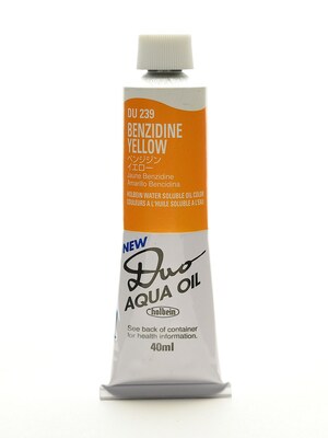 Holbein Duo Aqua Artist Oil Color Benzidine Yellow 40 Ml (DU239)