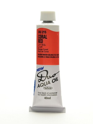 Holbein Duo Aqua Artist Oil Color Coral Red 40 Ml (DU215)
